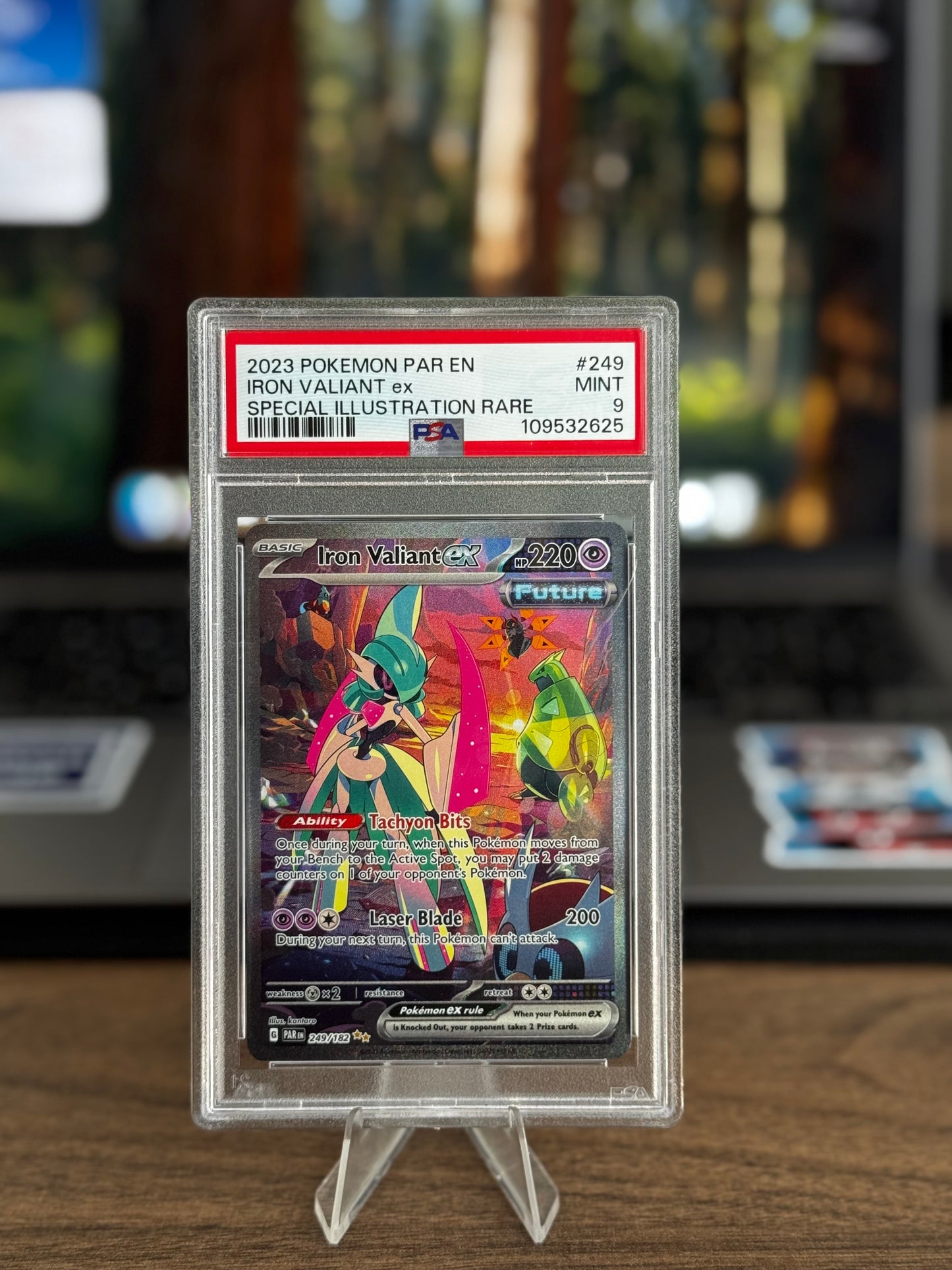 IRON VALIANT ex
SPECIAL ILLUSTRATION RARE PSA9