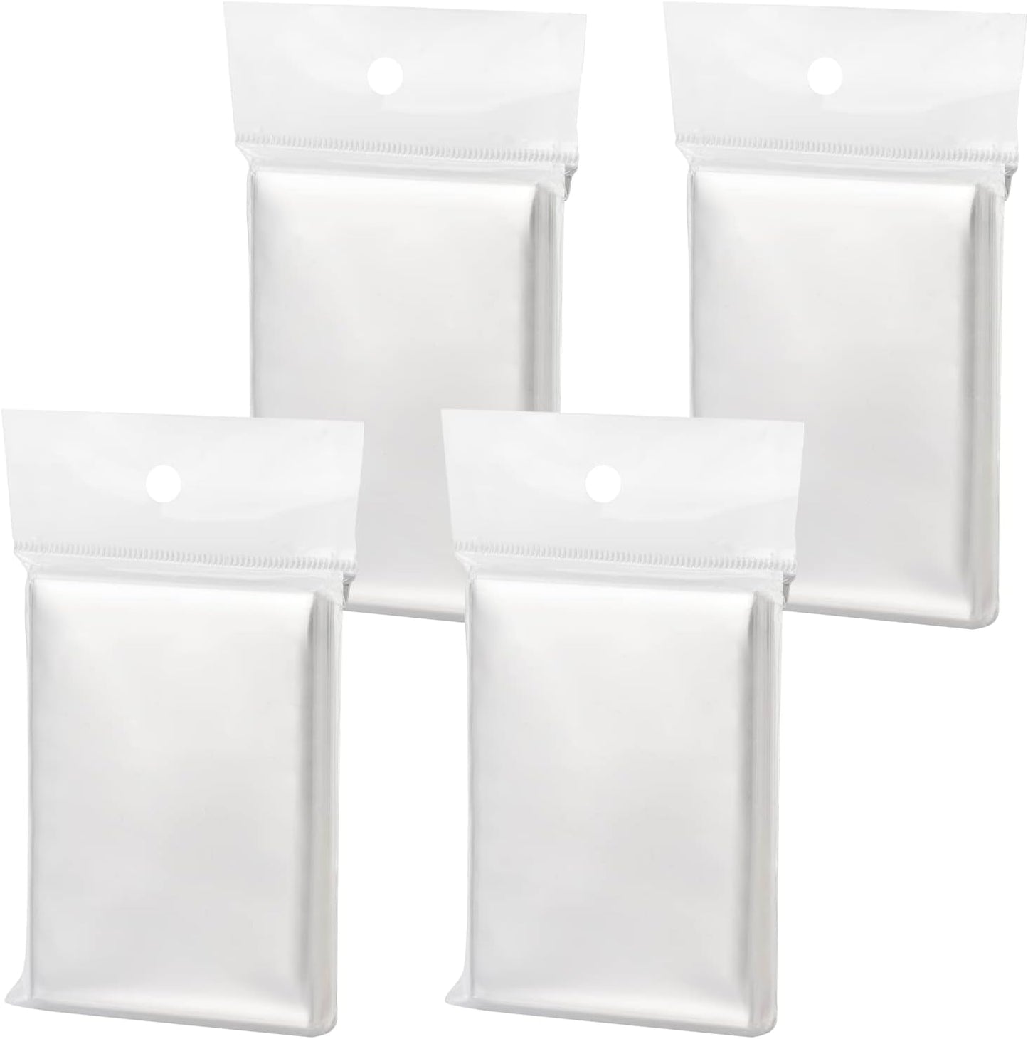 100 Generic Card Sleeves, Transparent Soft Type, Regular Size, 2.6 x 3.6 inches (66 x 92 mm)