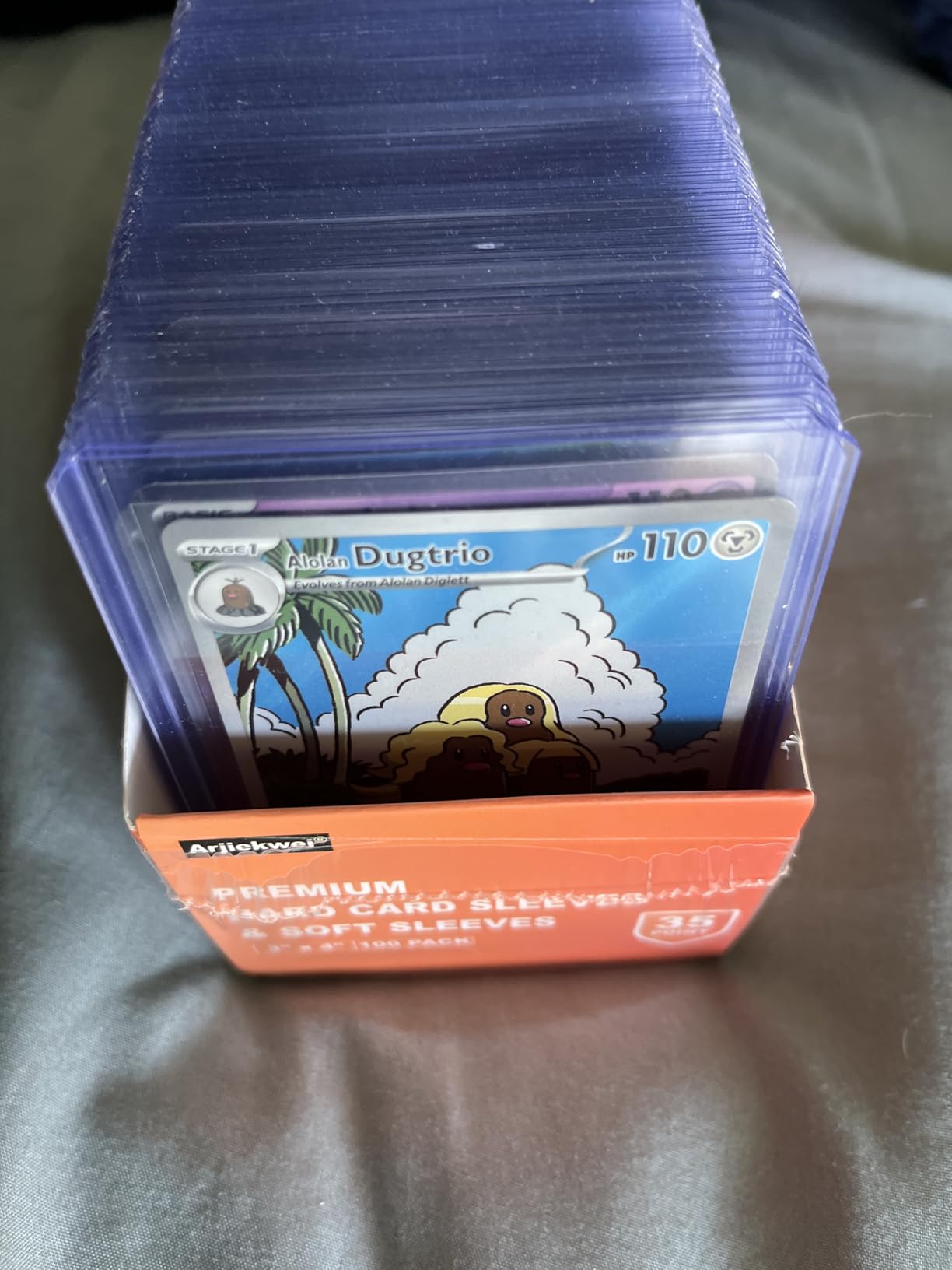 Arjiekwei 100 Card Sleeves Top Loaders for Cards(100Top Loaders + 100 Card Sleeves) , 3"X4