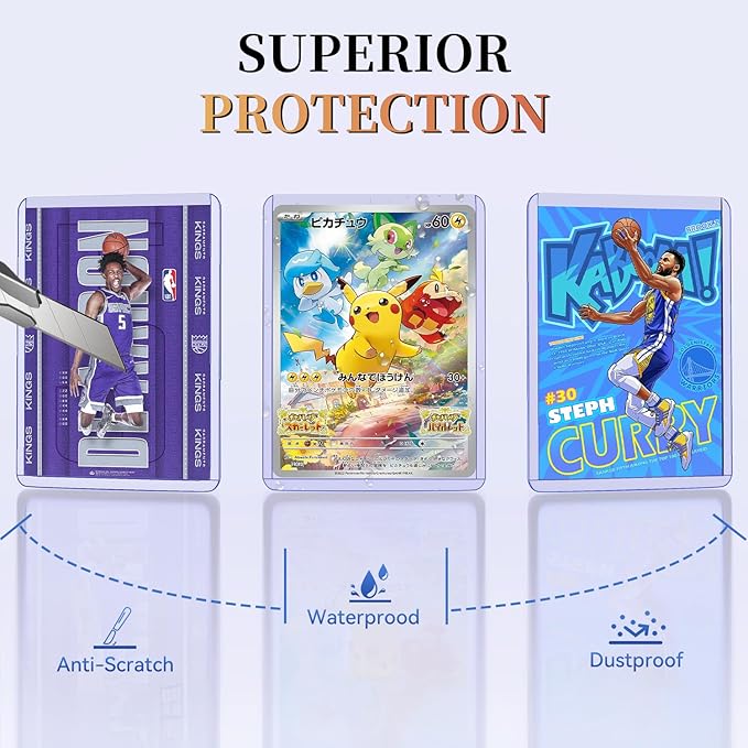 25 Hard Plastic Toploaders Card Sleeves