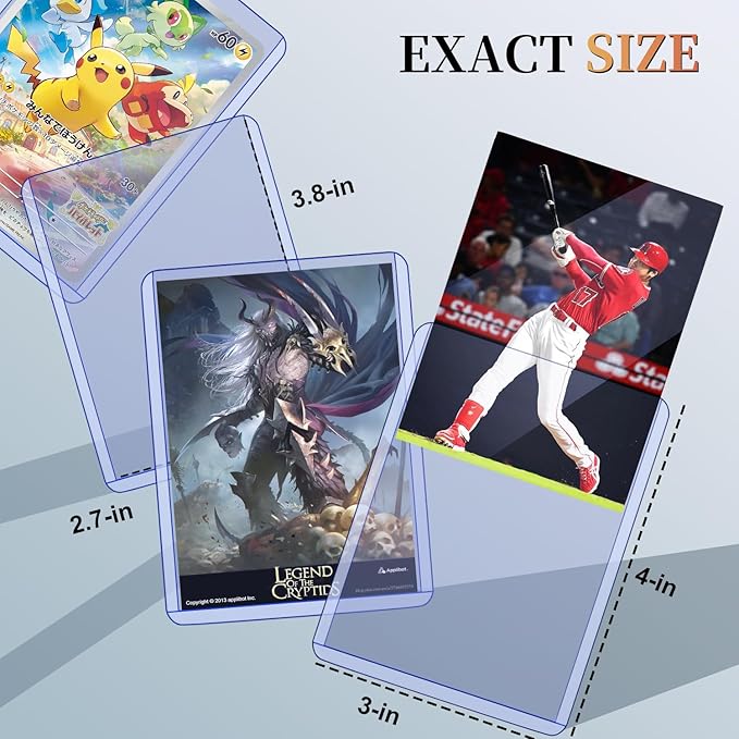 25 Hard Plastic Toploaders Card Sleeves