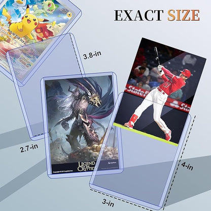 25 Hard Plastic Toploaders Card Sleeves