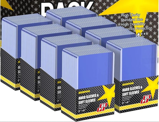 25 Hard Plastic Toploaders Card Sleeves
